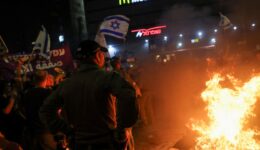 Tel Aviv’de İsrailli esir yakınlarının protestosunda olaylar çıktı