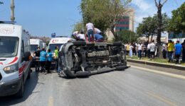 Otomobille çarpışan ambulans devrildi, hasta hayatını kaybetti