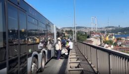 15 Temmuz Şehitler Köprüsü’ndeki trafik kazasında 1 kişi yaralandı