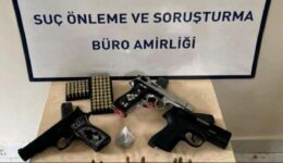 İzmir’de asayiş uygulamalarında 18 ruhsatsız tabanca ele geçirildi