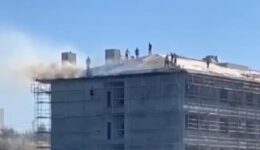 İstanbul’da inşaat halindeki binada yangın